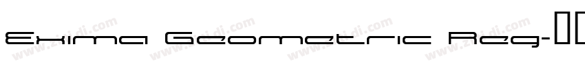 Exima Geometric Reg字体转换